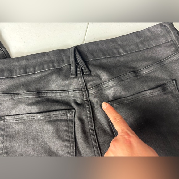 GOOD AMERICAN good legs coated ankle skinny jeans size15/33 - Picture 9 of 16